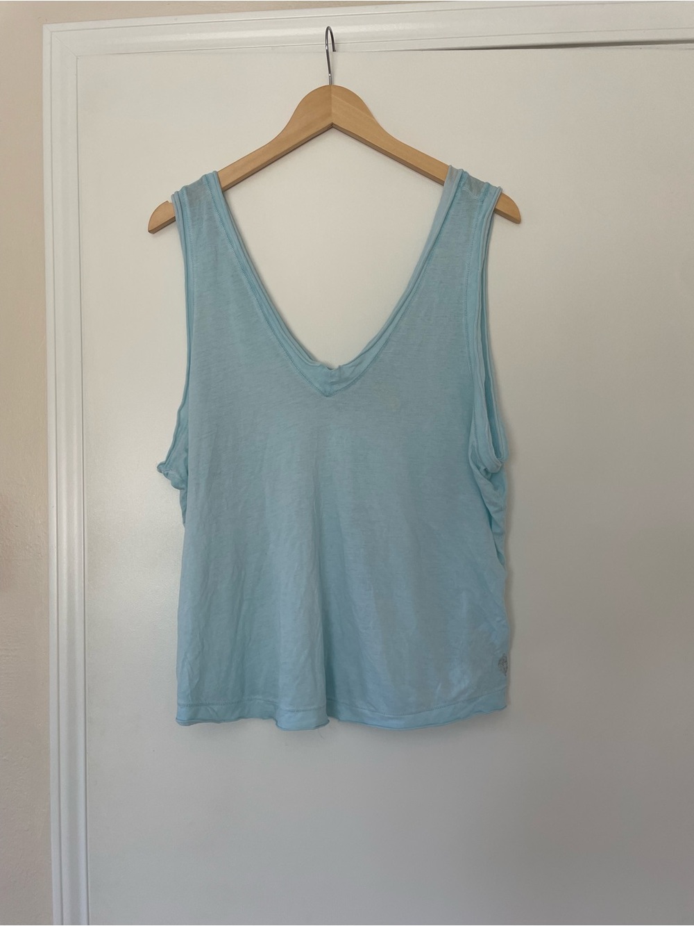 FP Movement by Free People Pale Blue V-Neck Tank